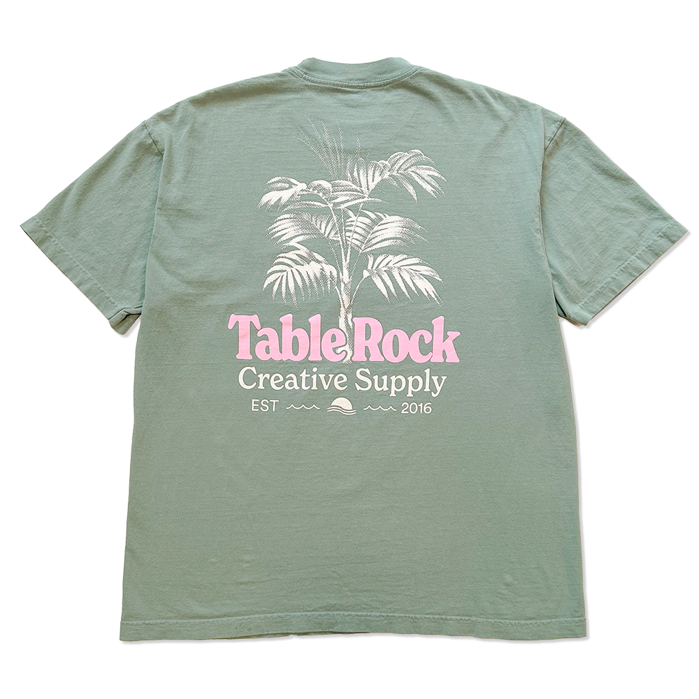 Palm V2 Tee - Atlantic Green