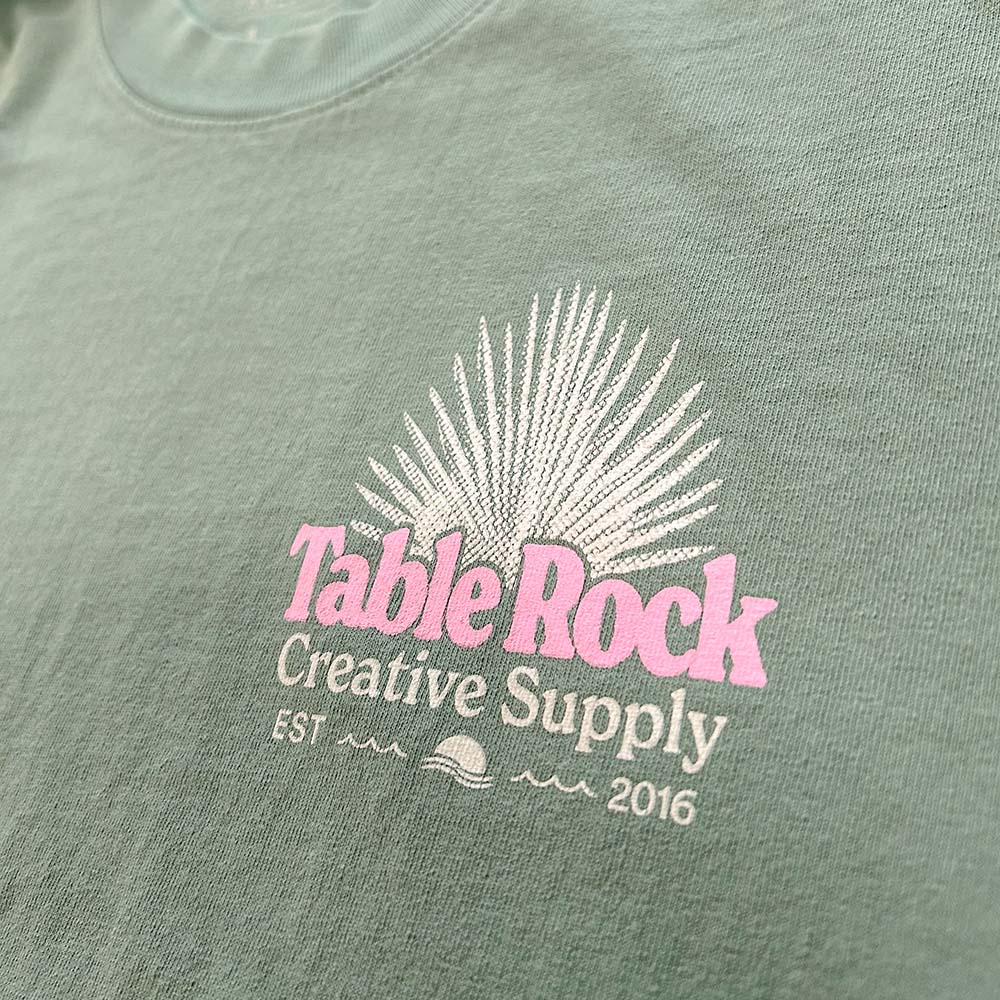 Palm V2 Tee - Atlantic Green