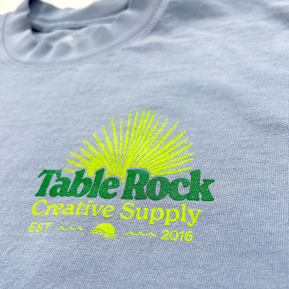 Palm V2 Tee - Clear Blue