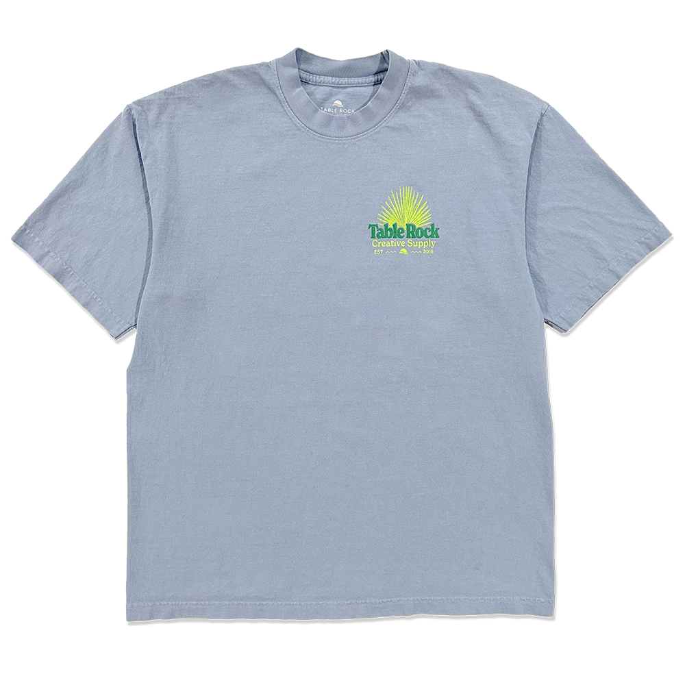 Palm V2 Tee - Clear Blue